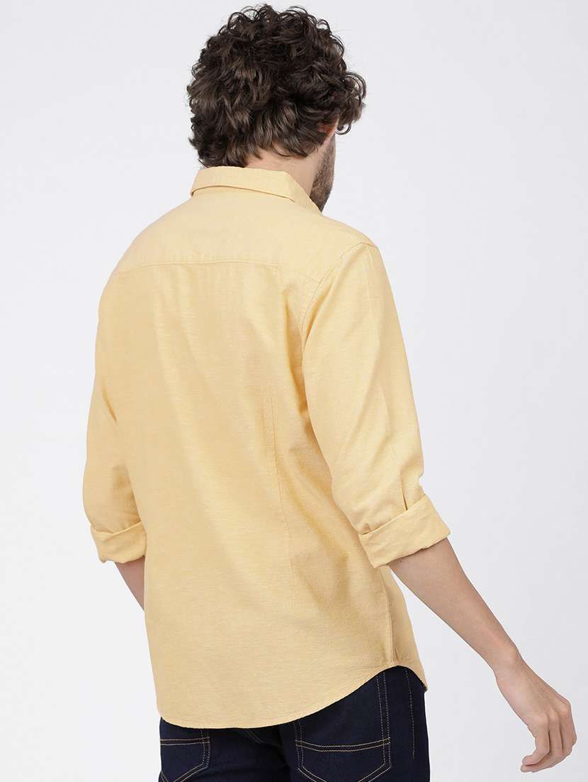 men solid long sleeve casual wear shirt - 21487820 -  Standard Image - 3