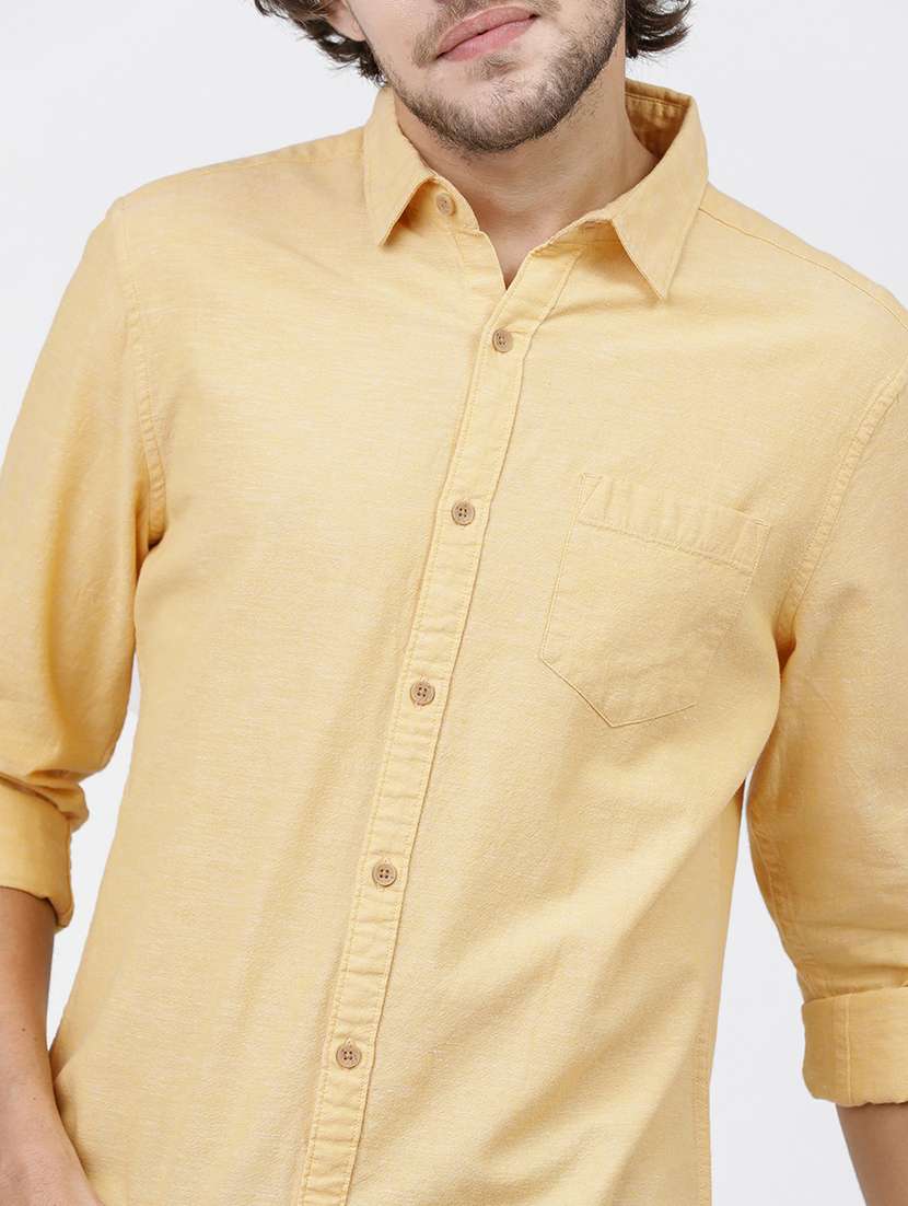 men solid long sleeve casual wear shirt - 21487820 -  Standard Image - 5