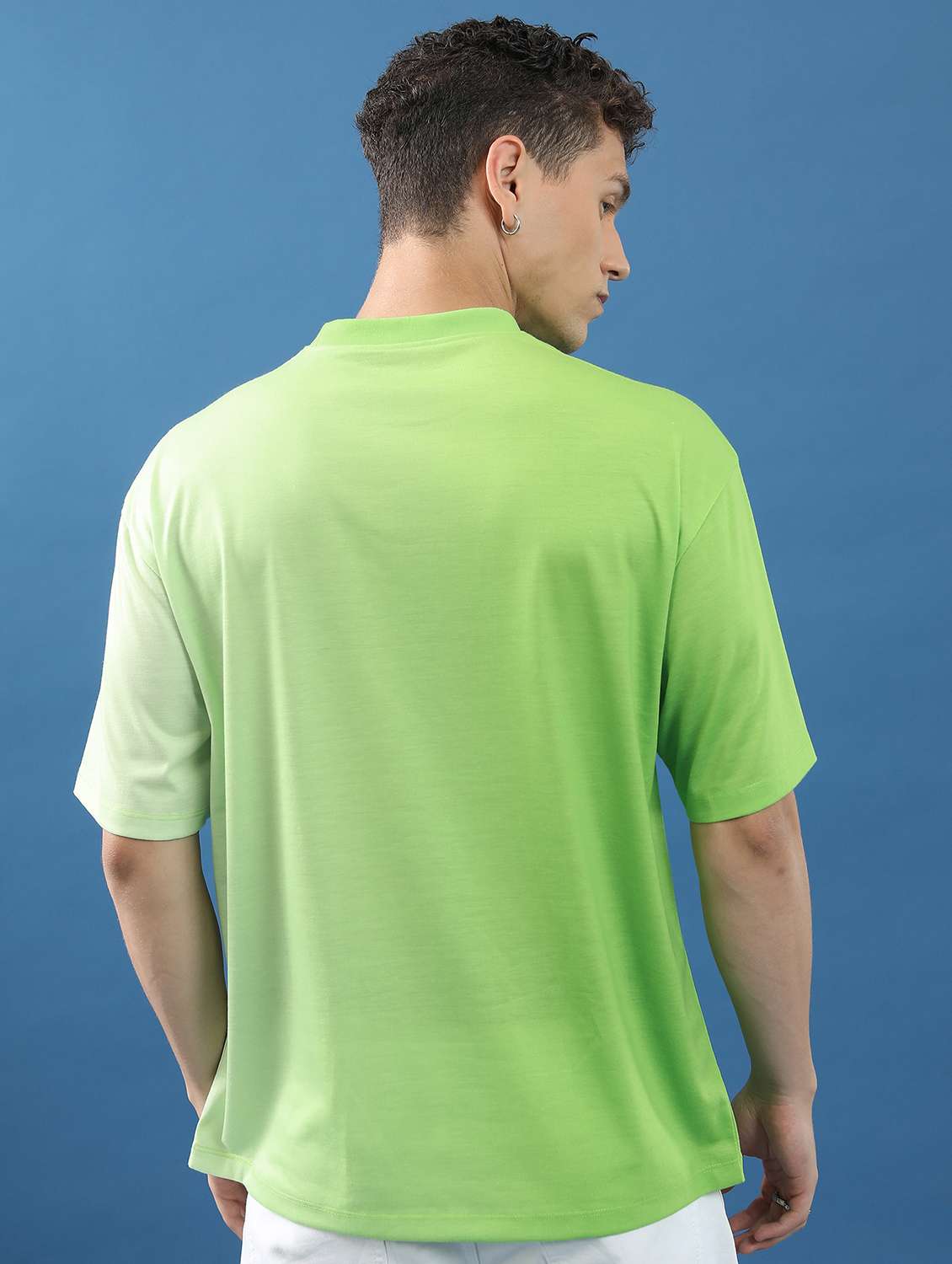 men short sleeved chest print t-shirt - 21487834 -  Standard Image - 3