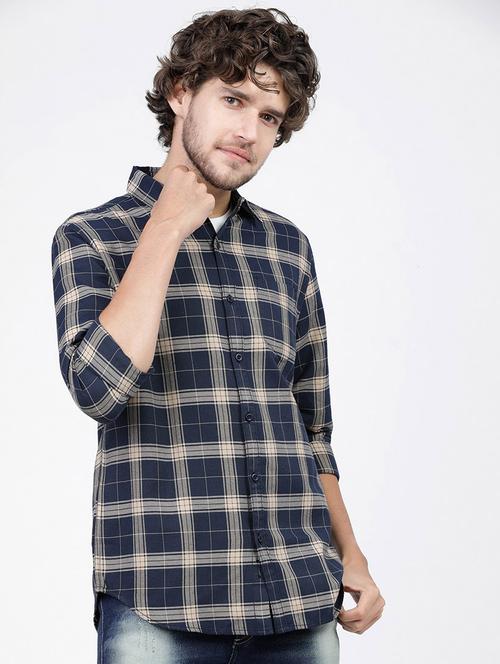 men checkered casual wear shirt - 21487848 - Standard Image - 0