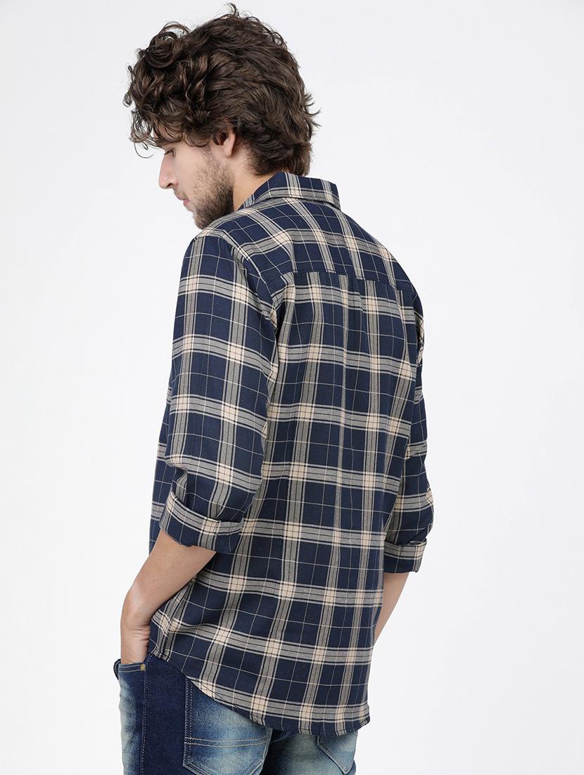 men checkered casual wear shirt - 21487848 - Standard Image - 3