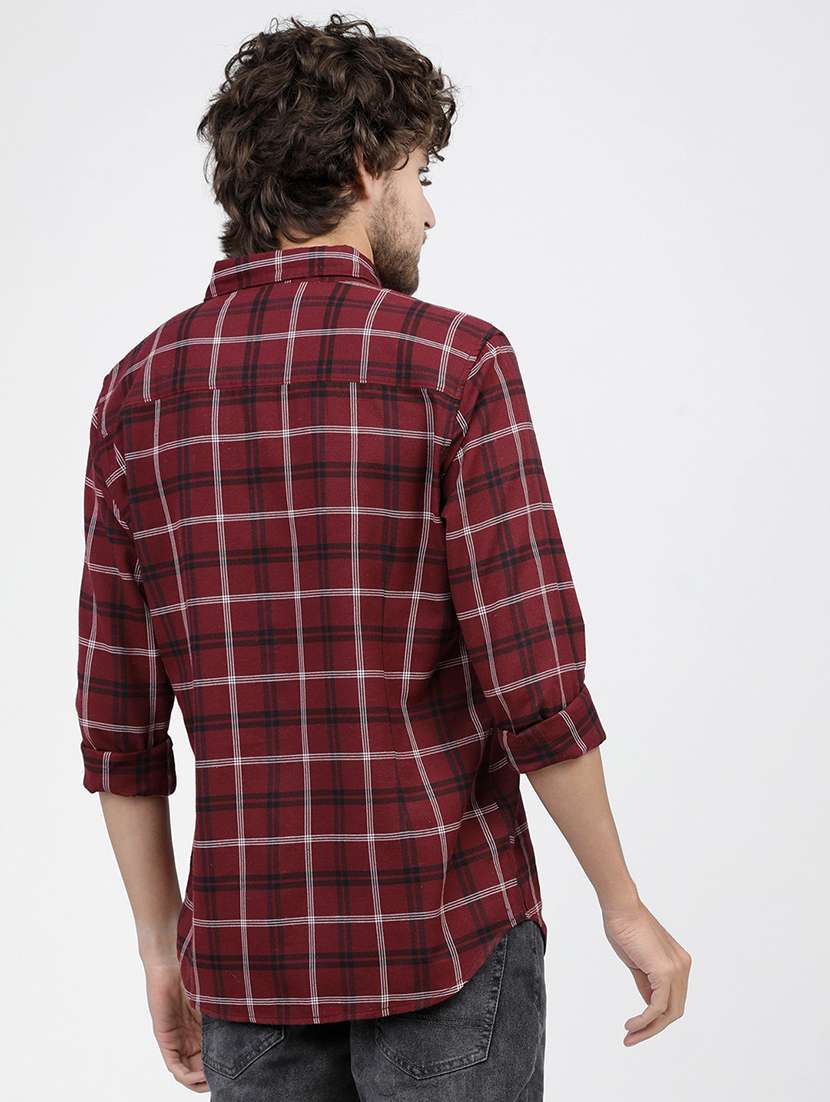 men checkered casual wear shirt - 21487858 -  Standard Image - 3