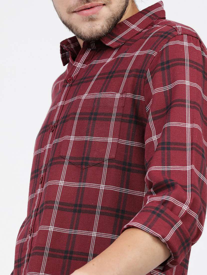 men checkered casual wear shirt - 21487858 -  Standard Image - 5
