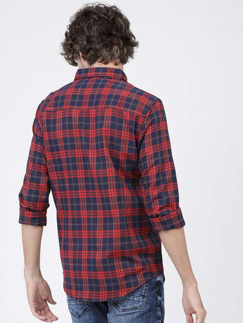men checkered casual wear shirt - 21487863 -  Standard Image - 3