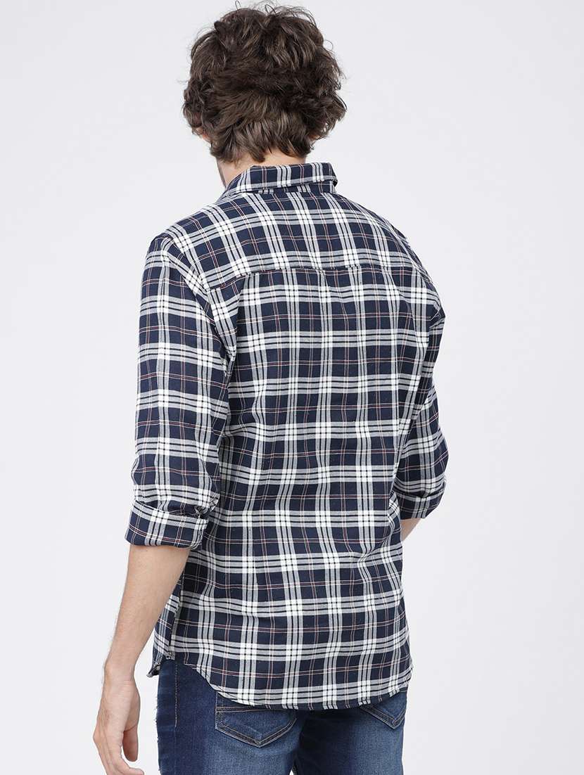 men checkered casual wear shirt - 21487868 - Standard Image - 3