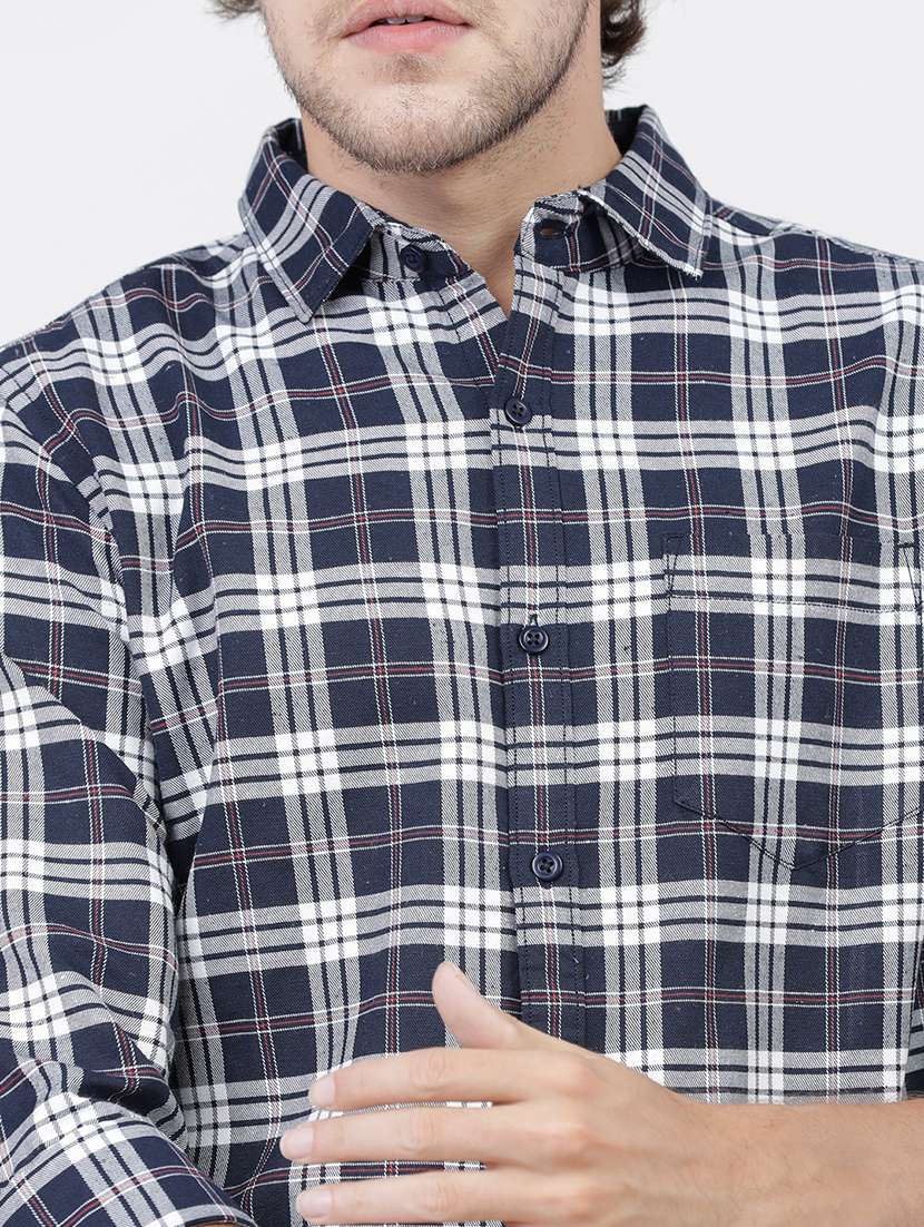 men checkered casual wear shirt - 21487868 - Standard Image - 5