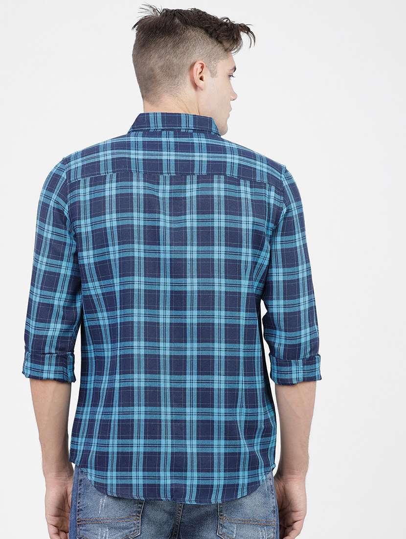 men checkered casual wear shirt - 21487891 - Standard Image - 3