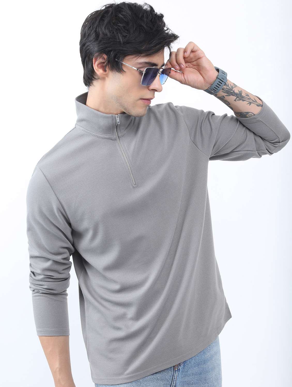 men long sleeved solid t-shirt - 21488008 -  Zoom Image - 0