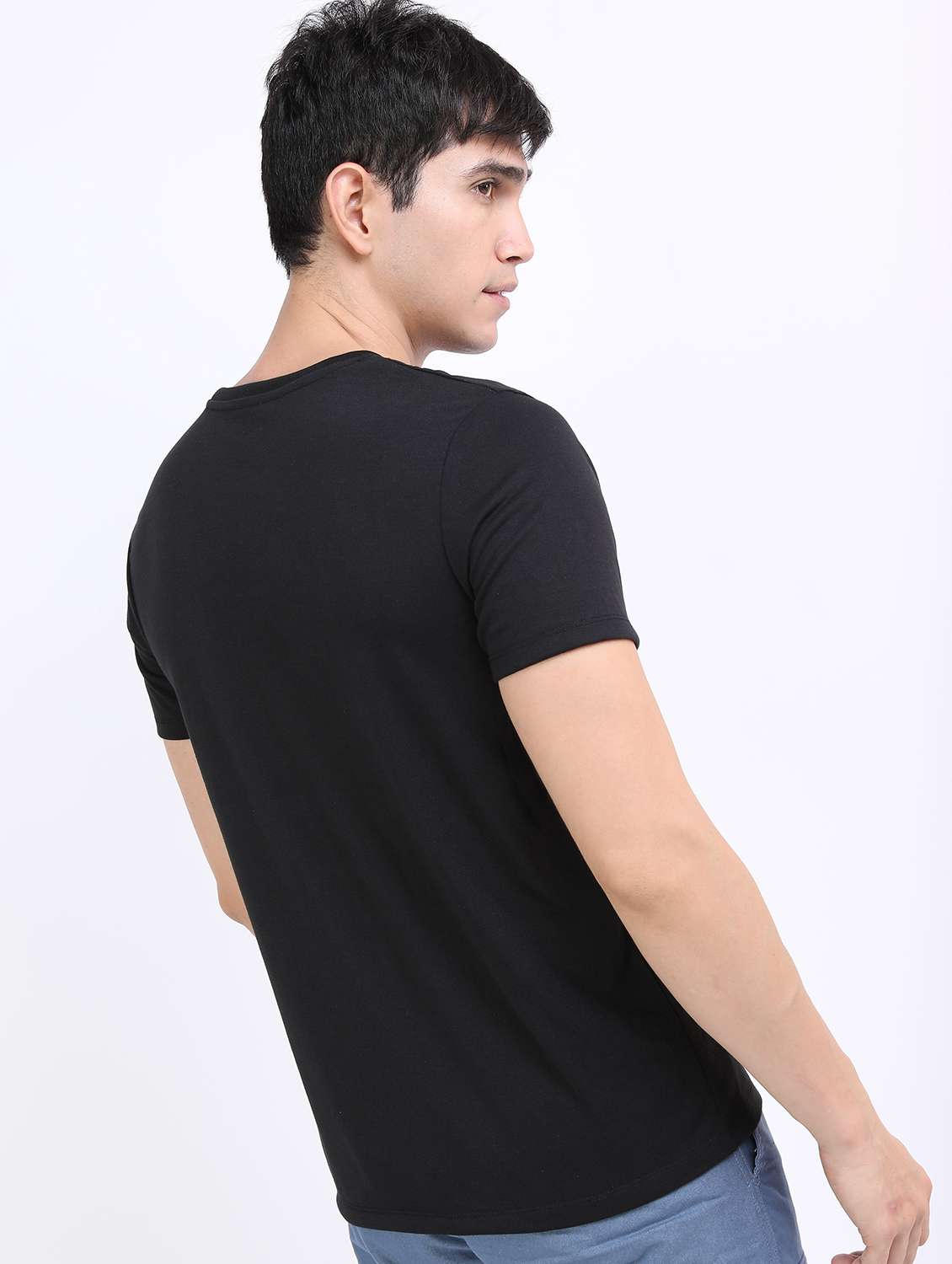 men short sleeved chest print t-shirt - 21488020 -  Standard Image - 3