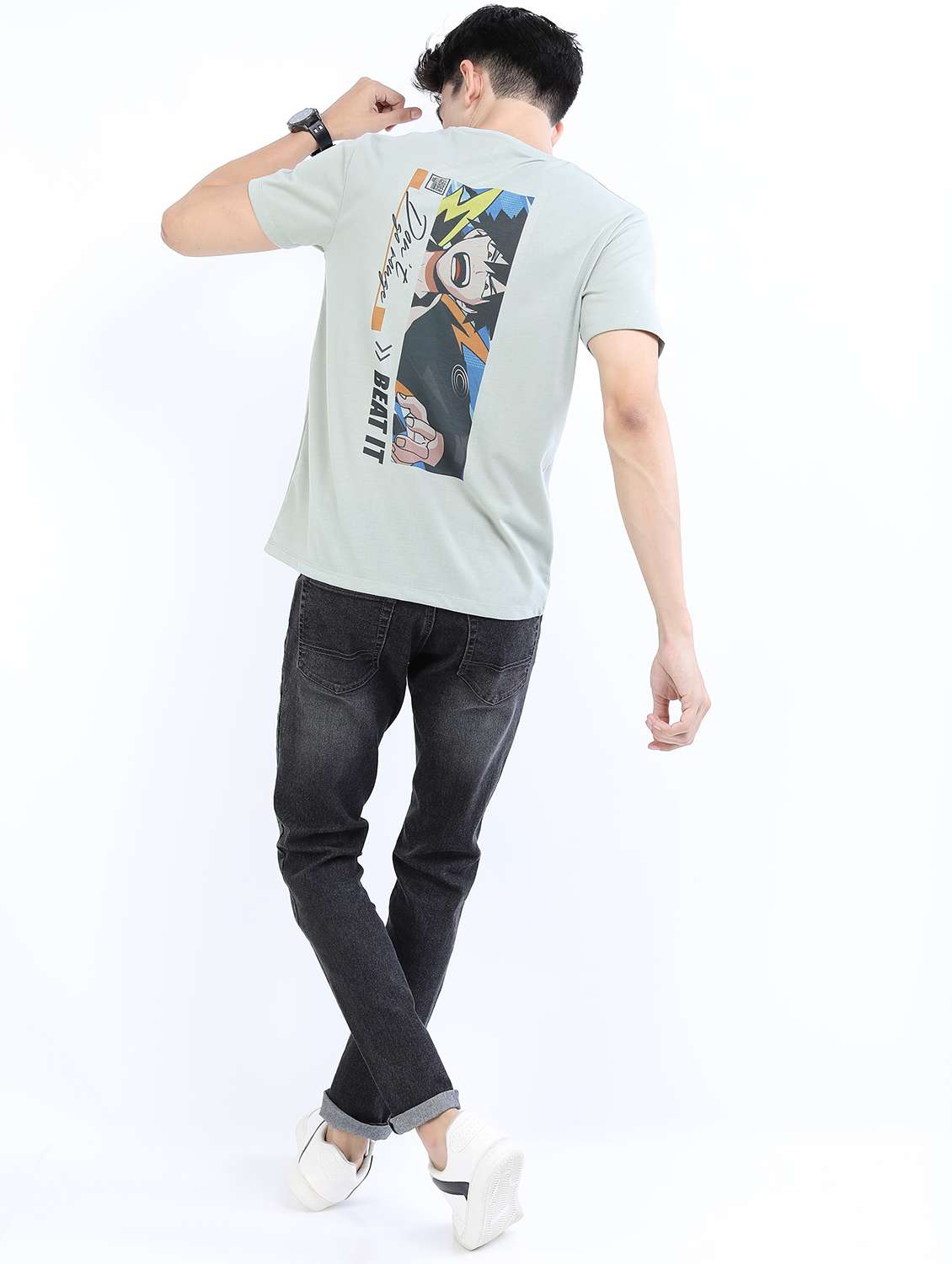 men short sleeved back printed t-shirt - 21488023 -  Standard Image - 3