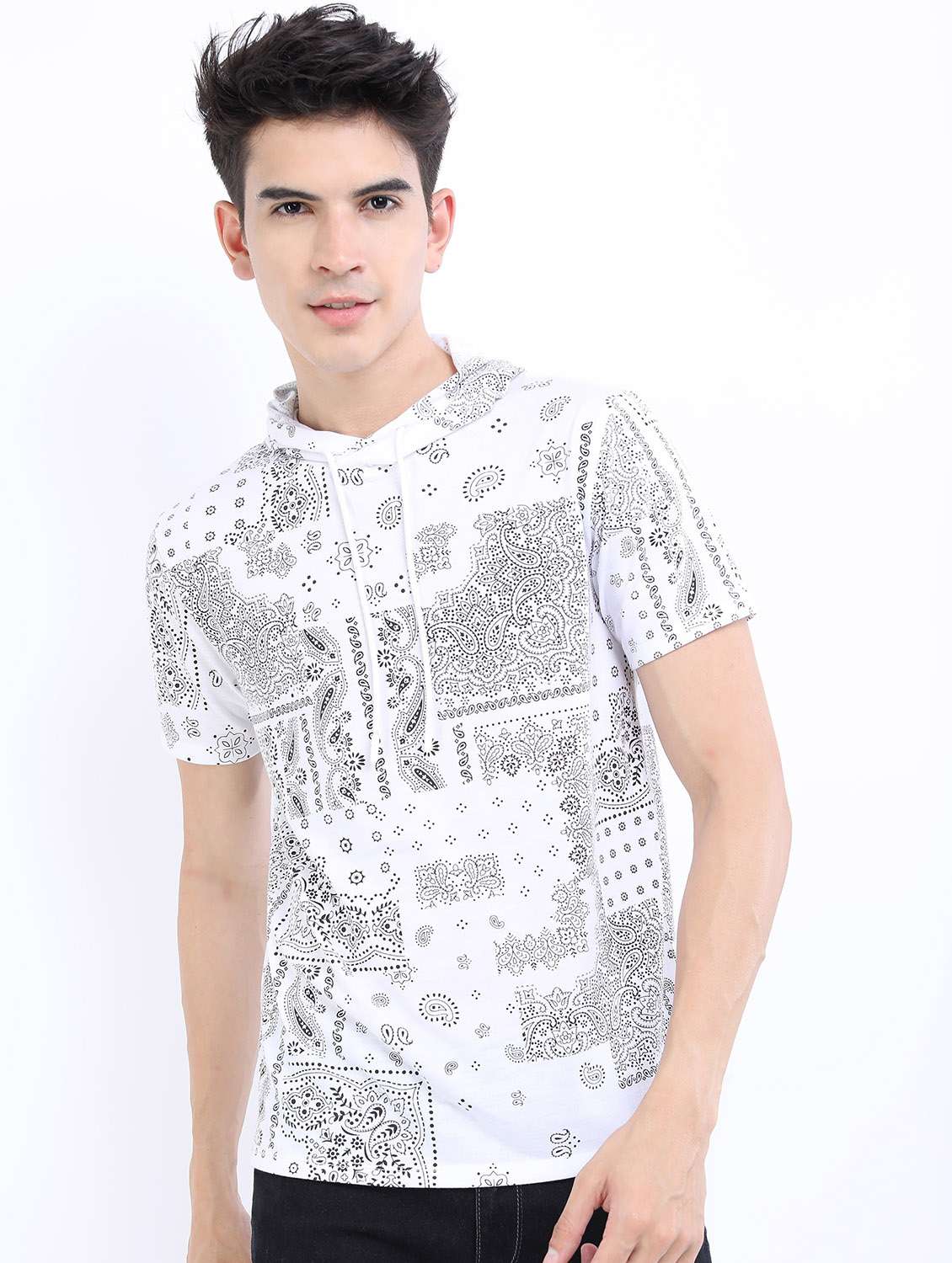 men short sleeved printed t-shirt