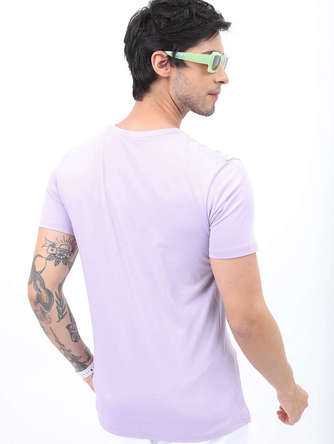 men short sleeved front printed t-shirt - 21488045 -  Standard Image - 3
