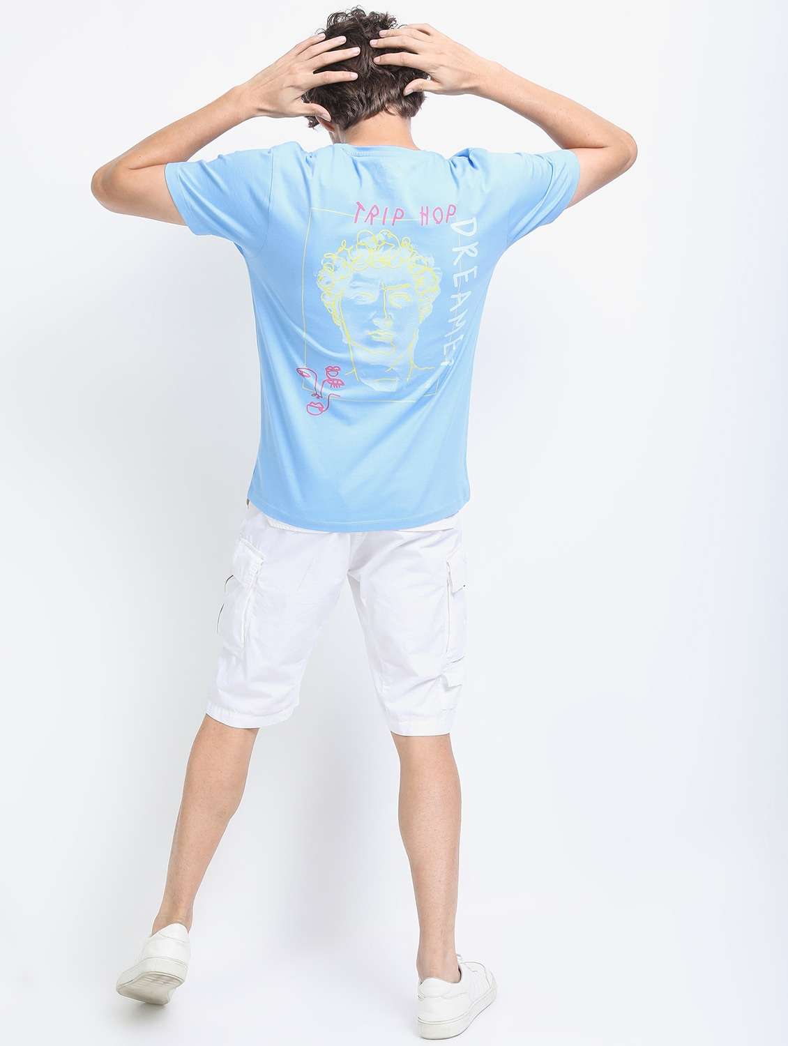 men short sleeved back print t-shirt - 21488049 -  Standard Image - 3