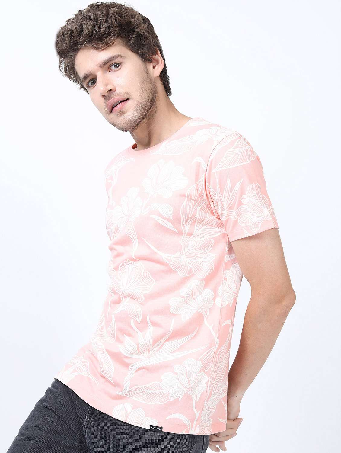 men short sleeve printed t-shirt