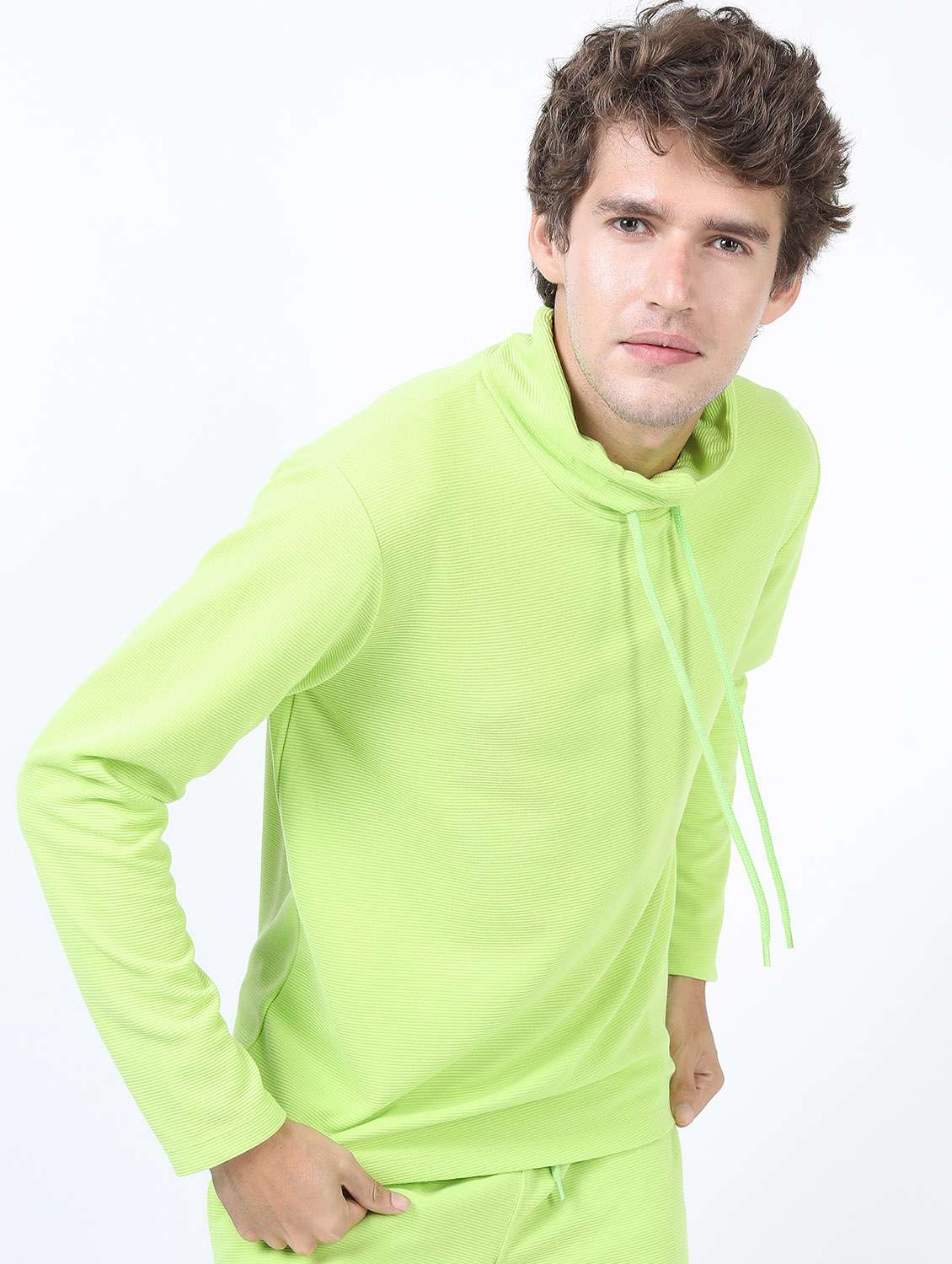 men solid long sleeve regular fit t-shirt