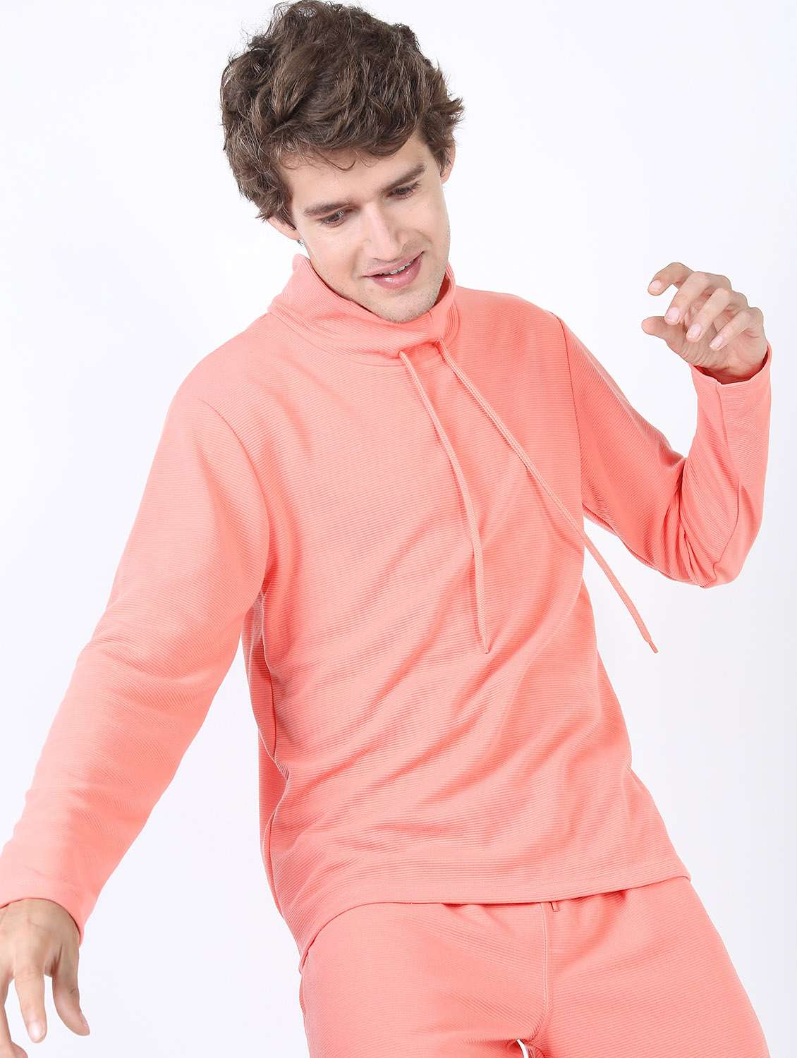 men solid long sleeve regular fit t-shirt