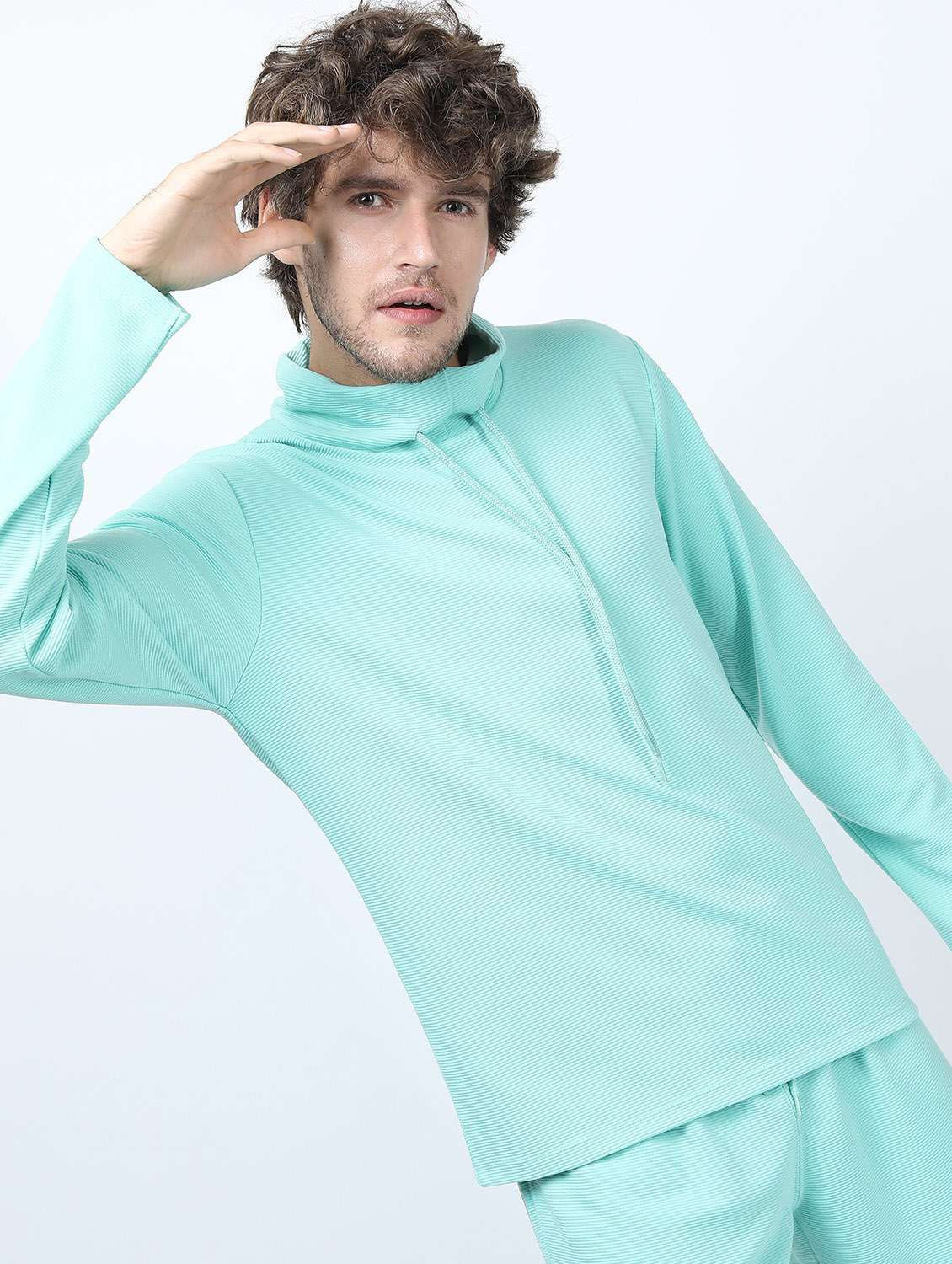 men solid long sleeve regular fit t-shirt