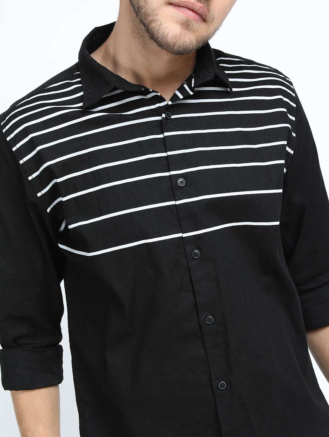 men striped casual shirt - 21488513 - Standard Image - 5