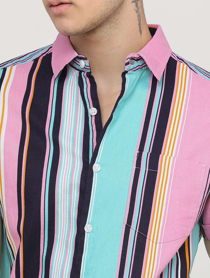 men striped casual shirt - 21488525 -  Standard Image - 5