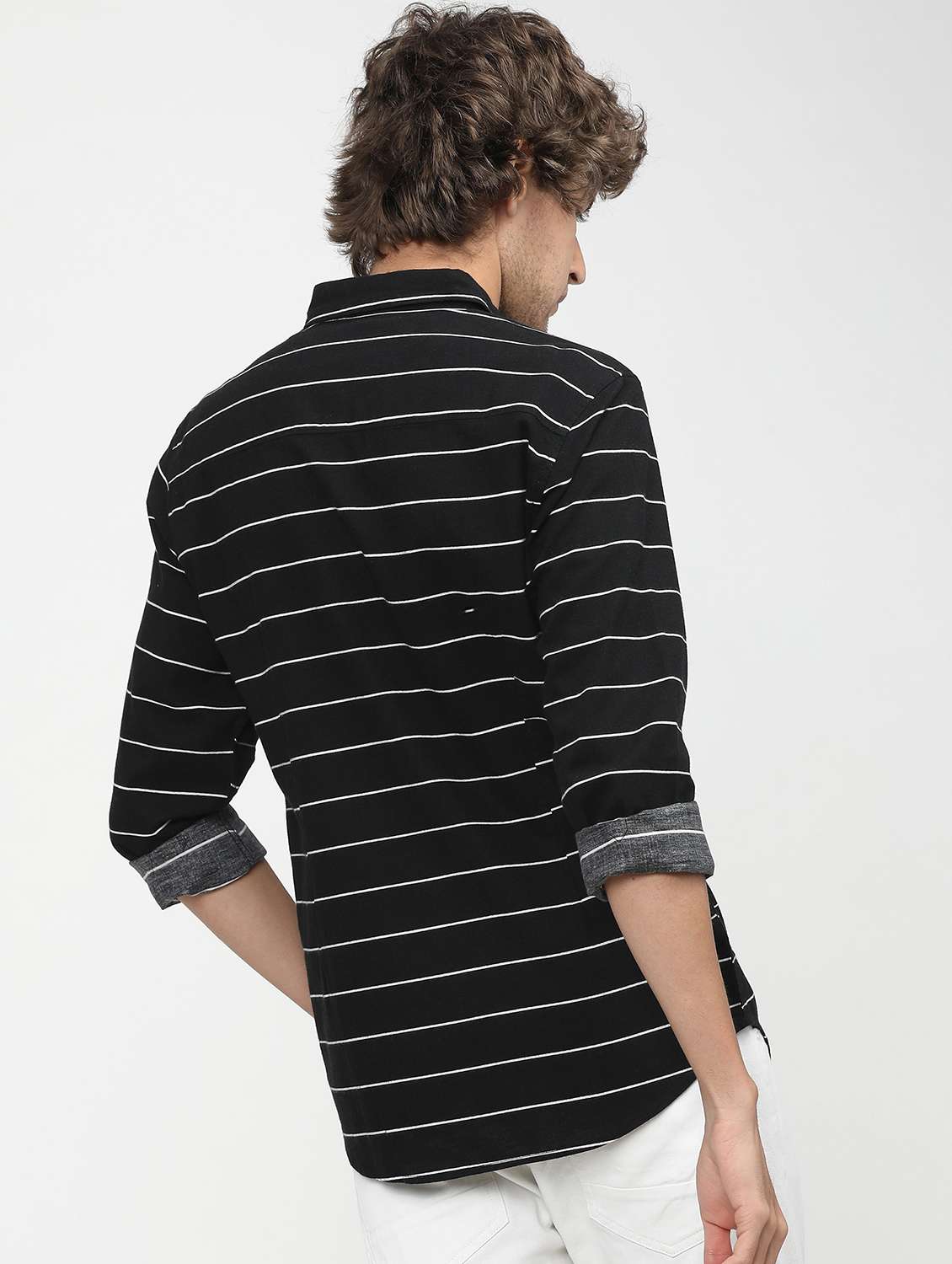 men striped casual shirt - 21488534 -  Standard Image - 3