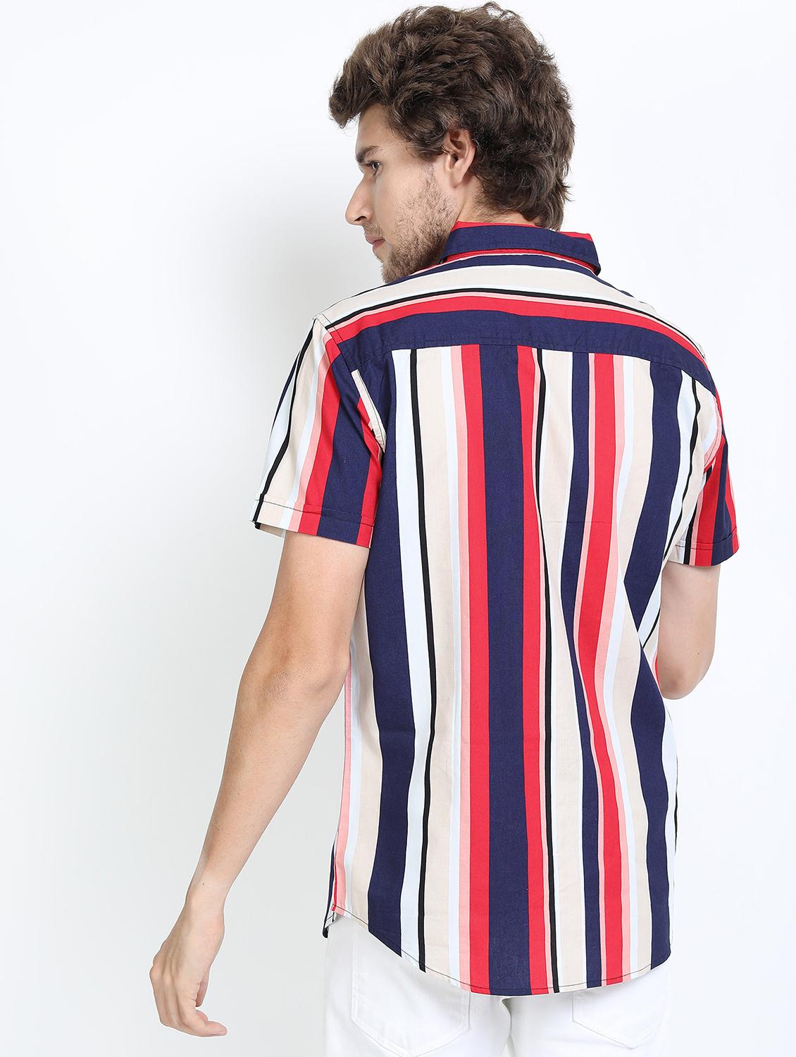 men striped casual shirt - 21488545 - Standard Image - 3