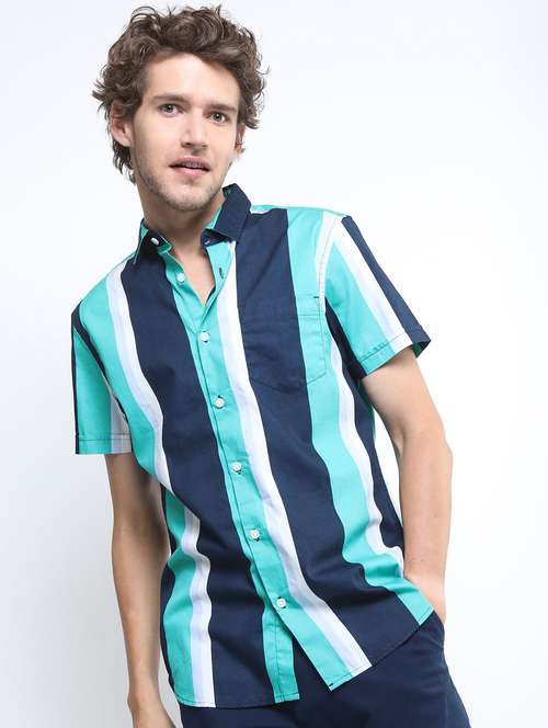 men striped casual shirt - 21488547 - Standard Image - 0