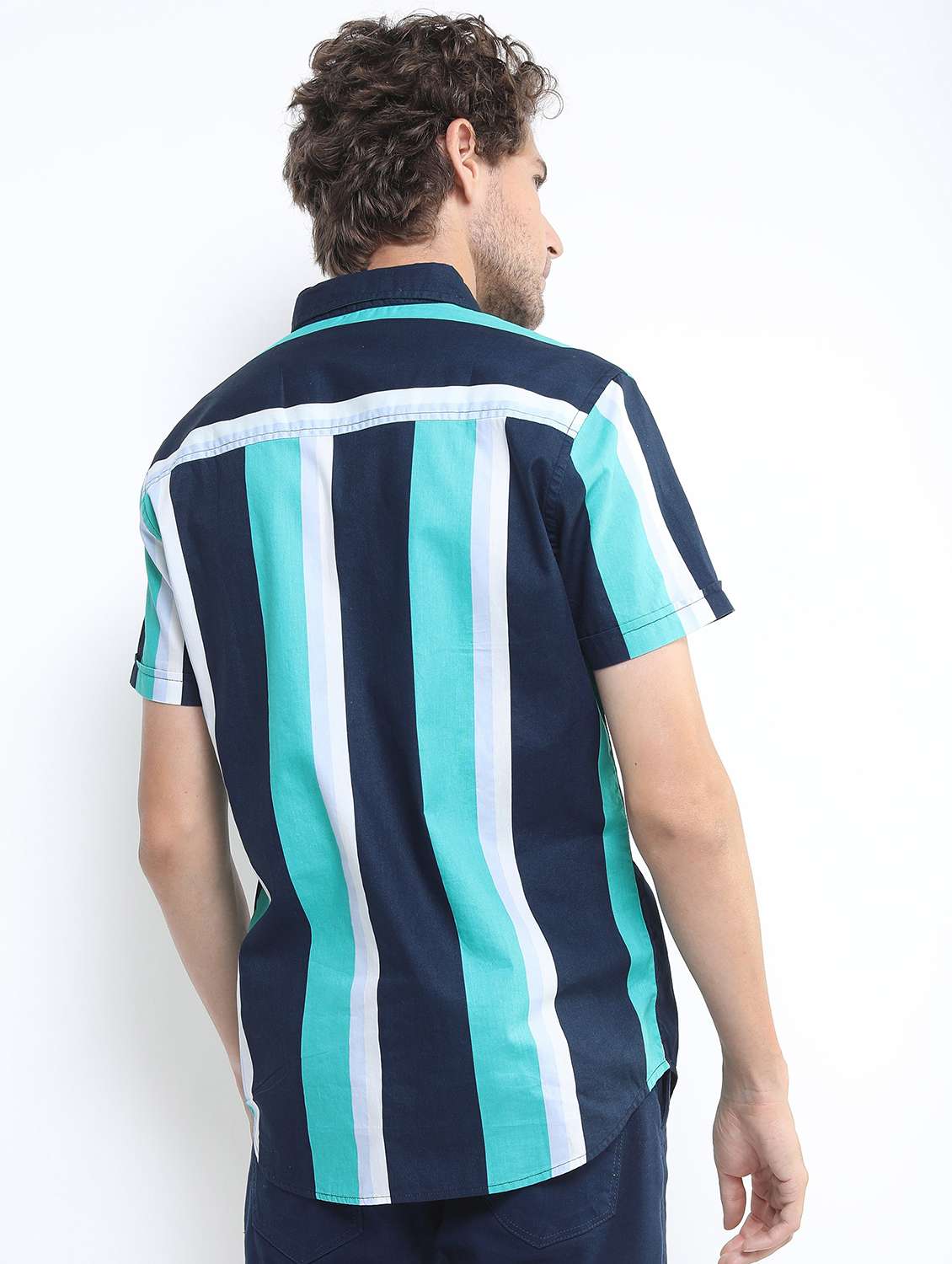 men striped casual shirt - 21488547 - Standard Image - 3