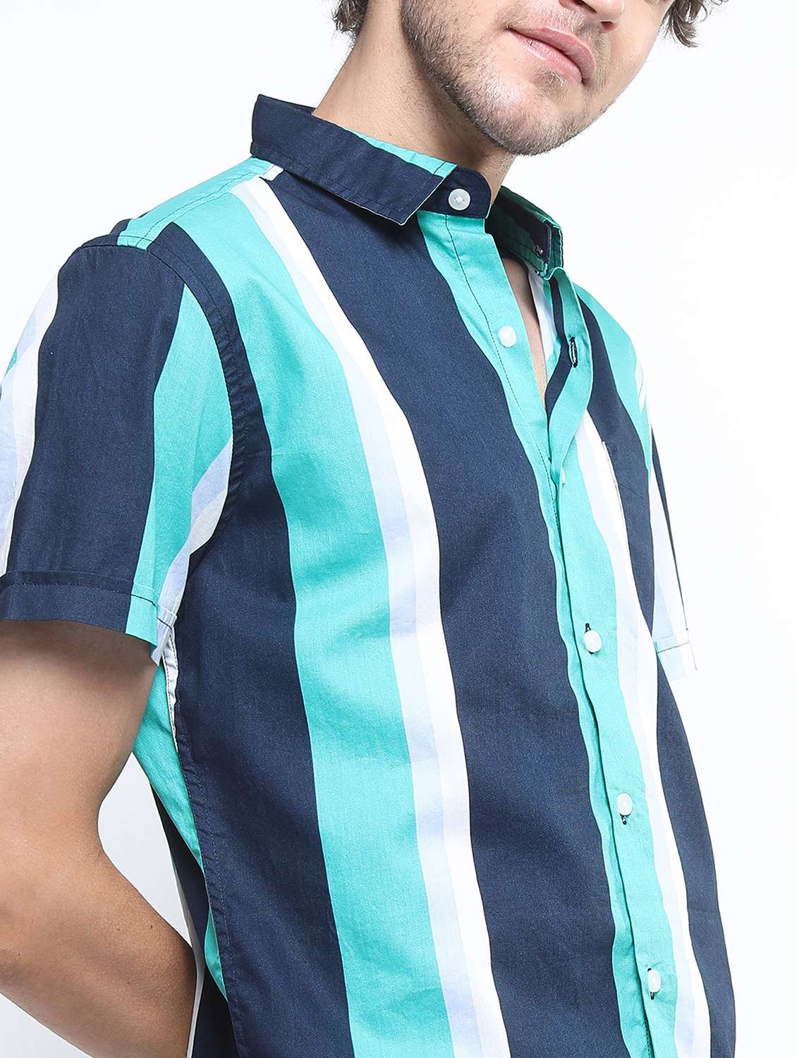 men striped casual shirt - 21488547 - Standard Image - 5