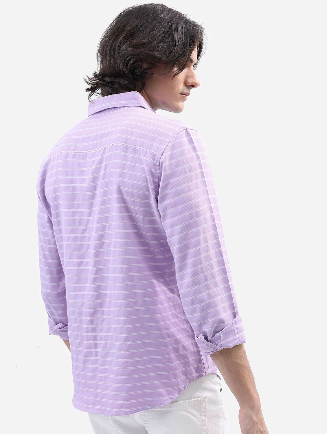 men striped casual shirt - 21488570 - Standard Image - 3