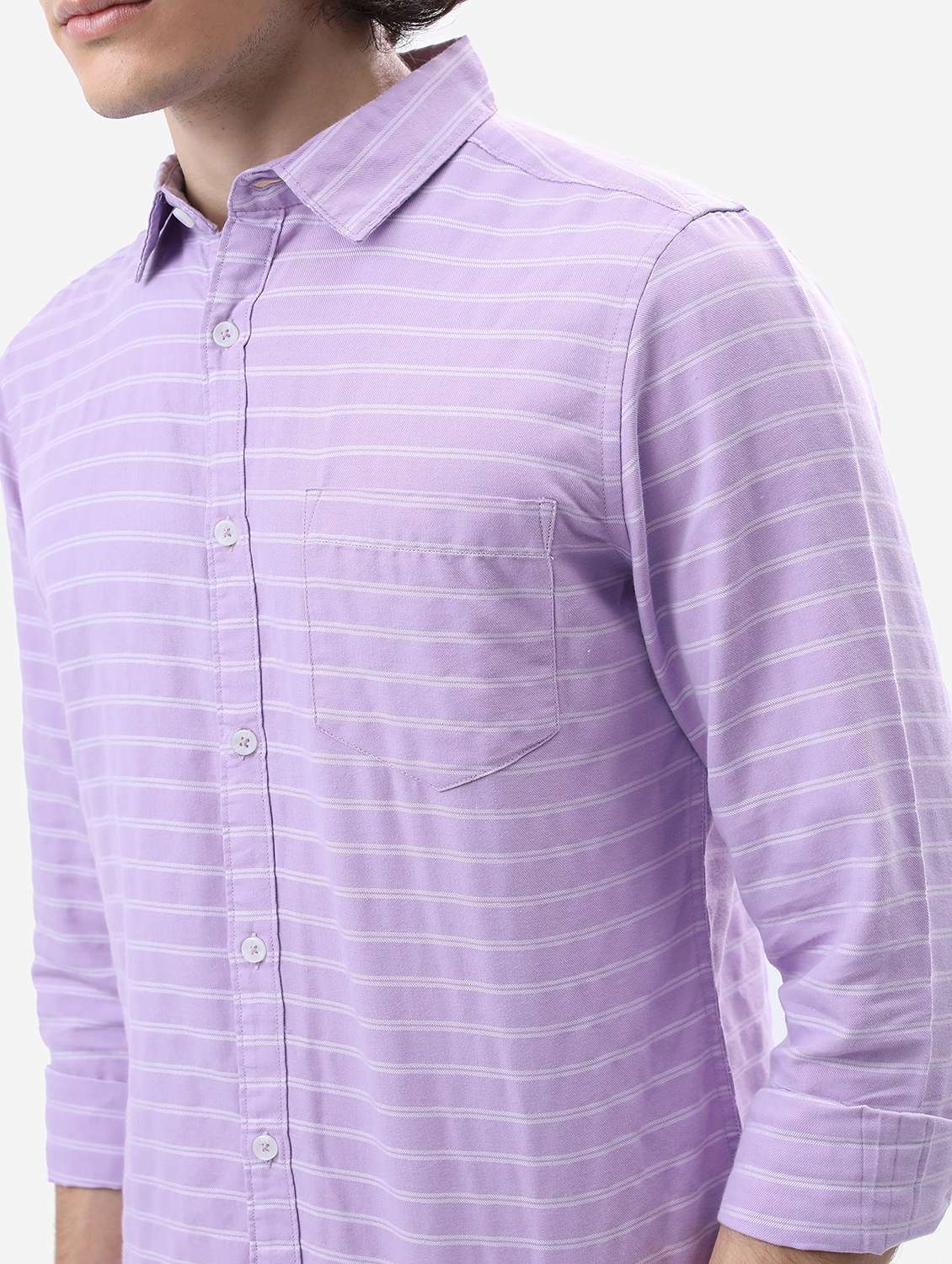 men striped casual shirt - 21488570 - Standard Image - 5
