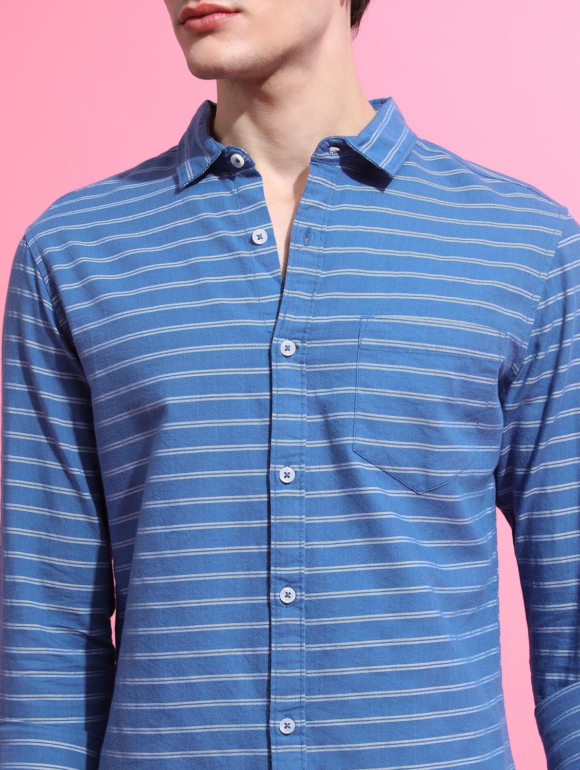 men striped casual shirt - 21488572 - Standard Image - 3