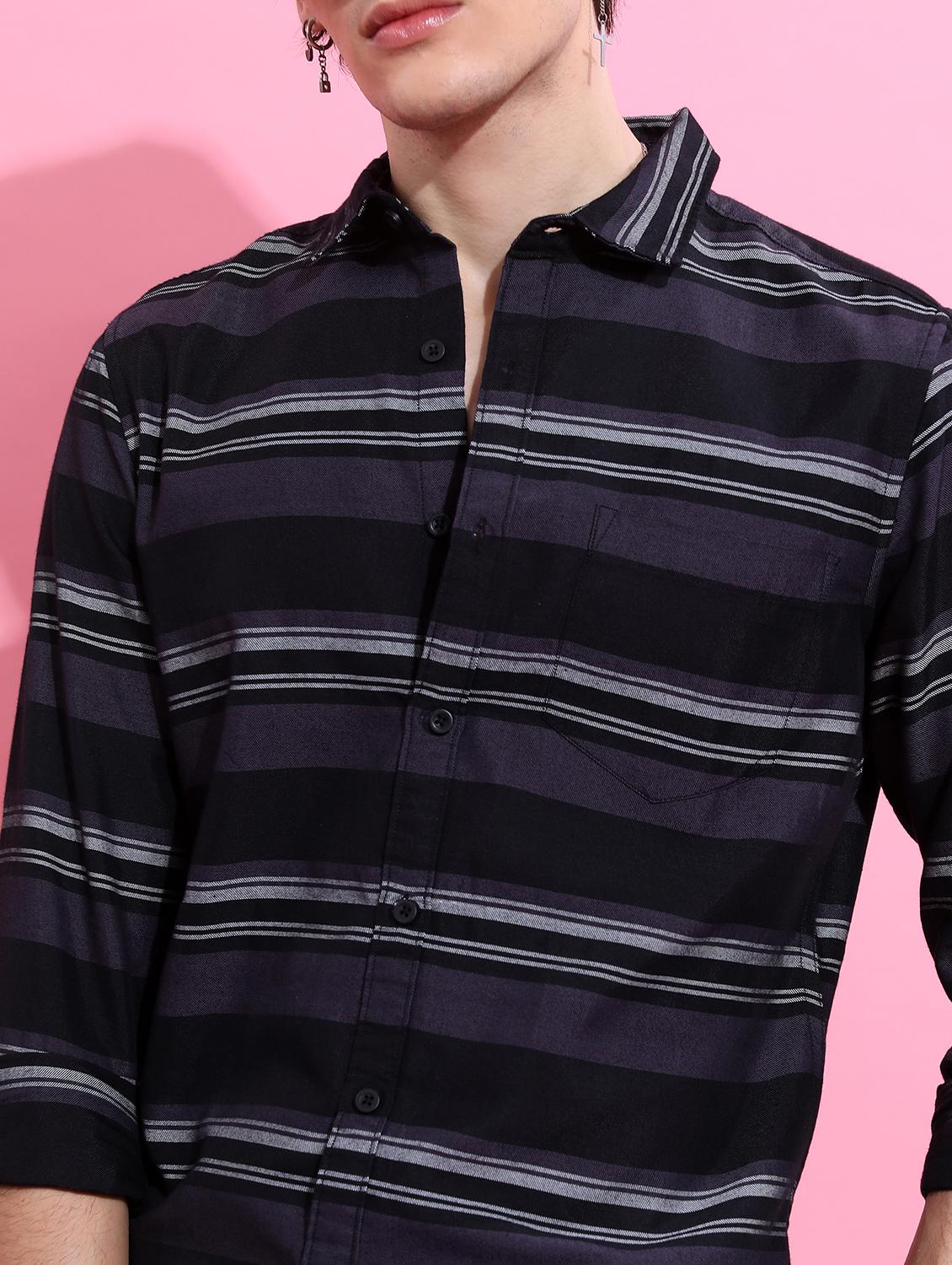 men striped casual shirt - 21488578 - Standard Image - 5