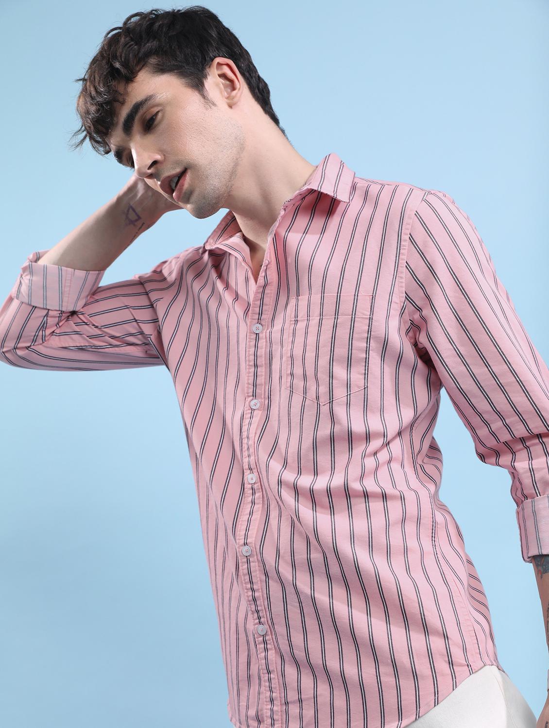 men striped casual shirt - 21488590 - Zoom Image - 0