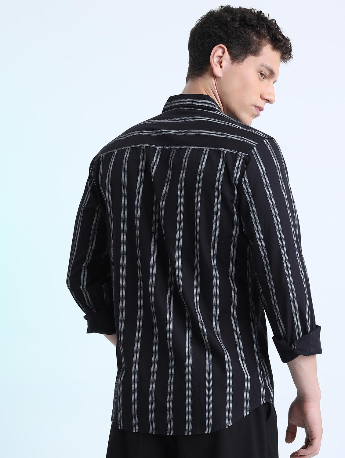 men striped casual shirt - 21488606 - Standard Image - 3