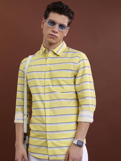 men striped casual shirt - 21488615 - Standard Image - 0