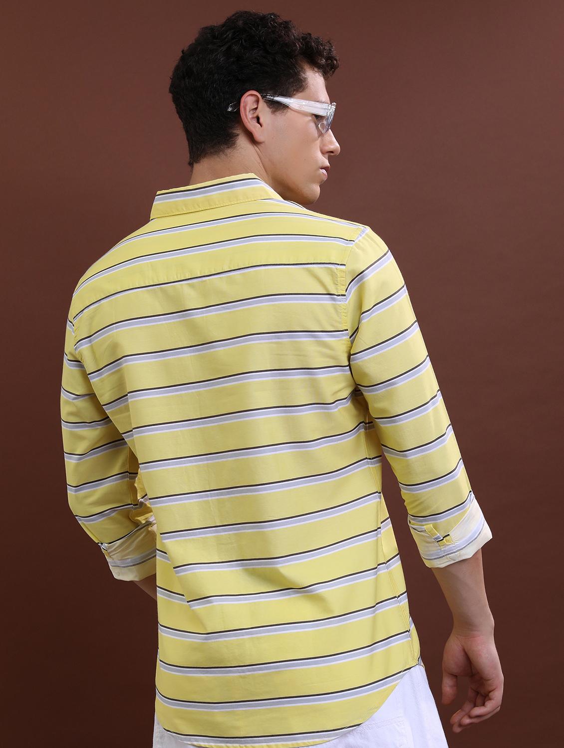 men striped casual shirt - 21488615 - Standard Image - 3