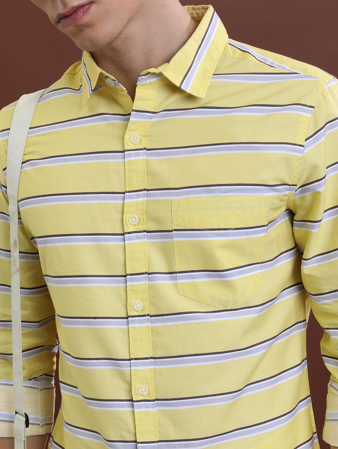 men striped casual shirt - 21488615 - Standard Image - 5