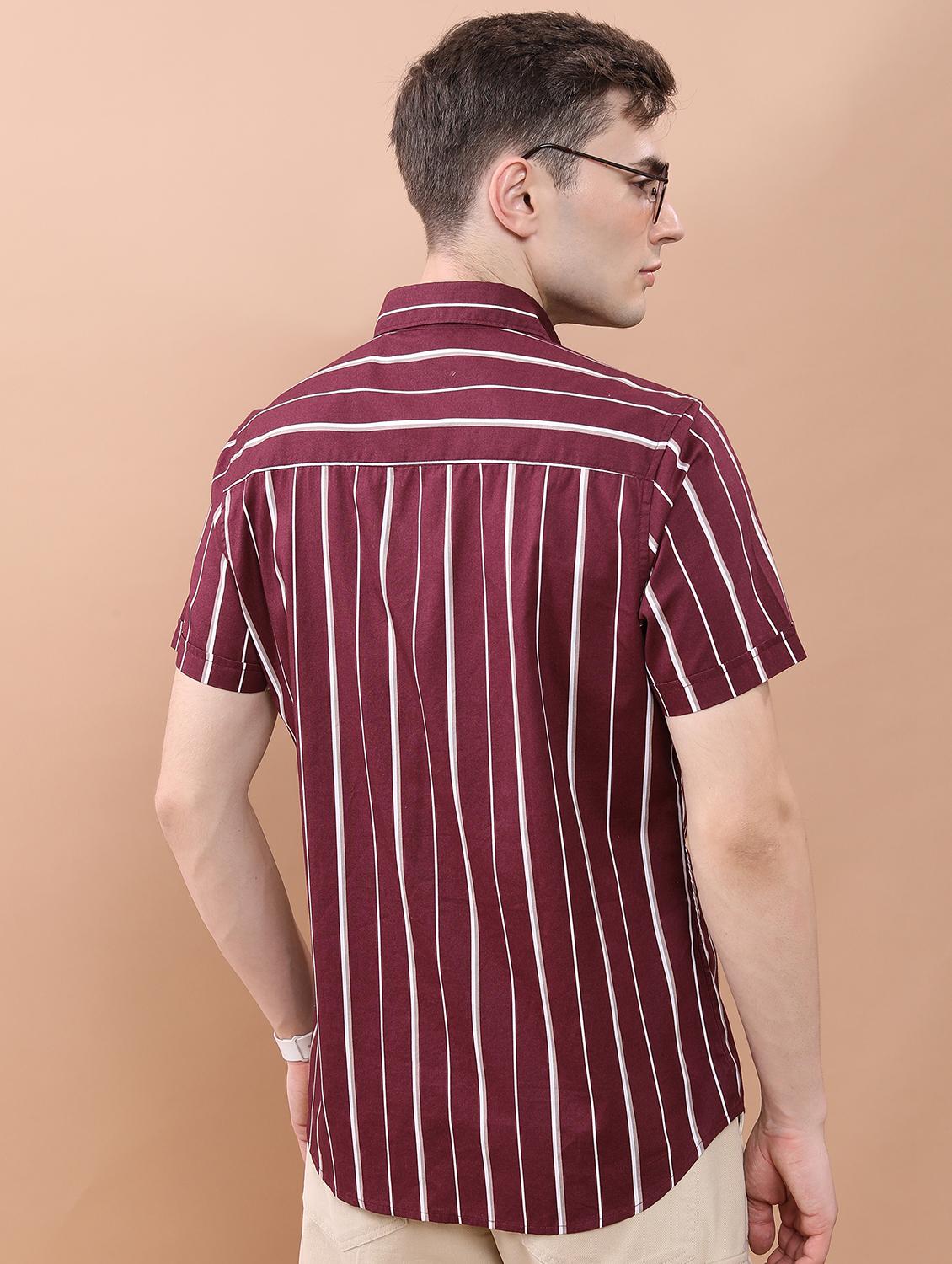 men striped casual shirt - 21488618 - Standard Image - 3