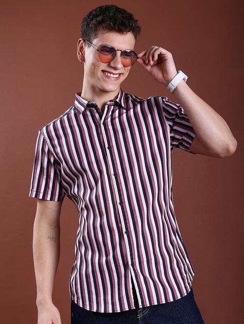 men striped casual shirt - 21488635 - Standard Image - 0