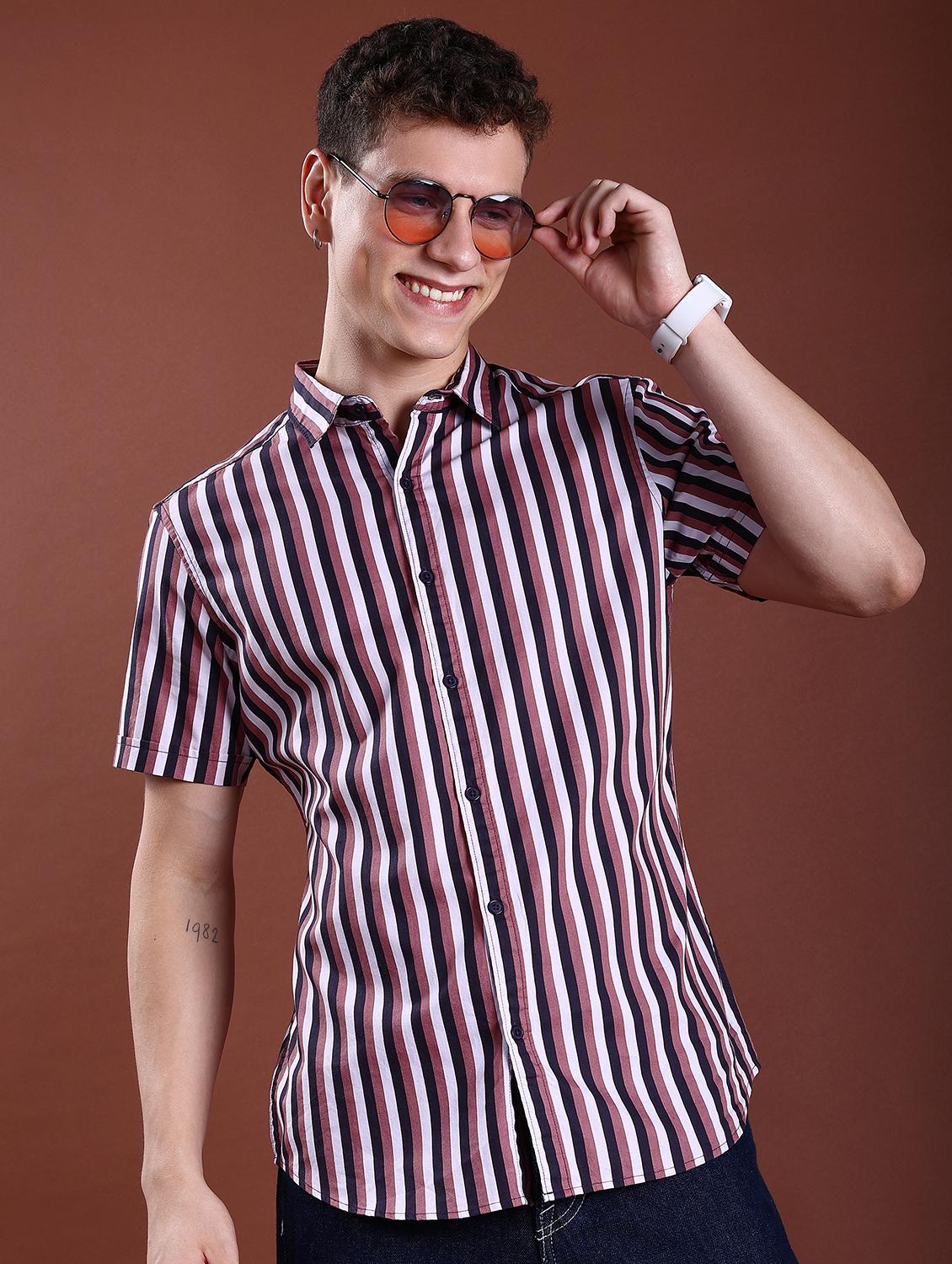 men striped casual shirt - 21488635 - Zoom Image - 0