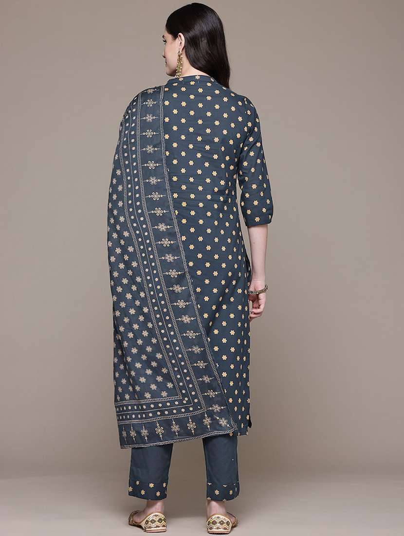 women printed kurta pant set with dupatta - 21489094 -  Standard Image - 3