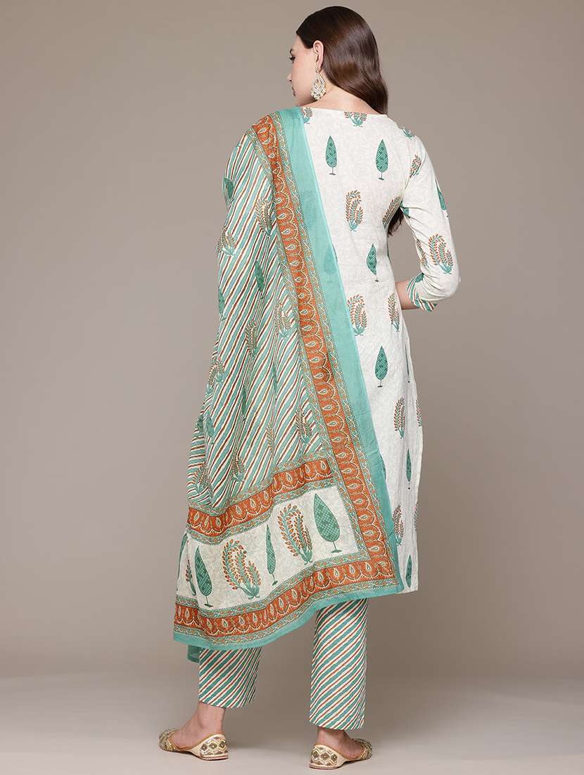 women printed kurta pant set with dupatta - 21489100 -  Standard Image - 3