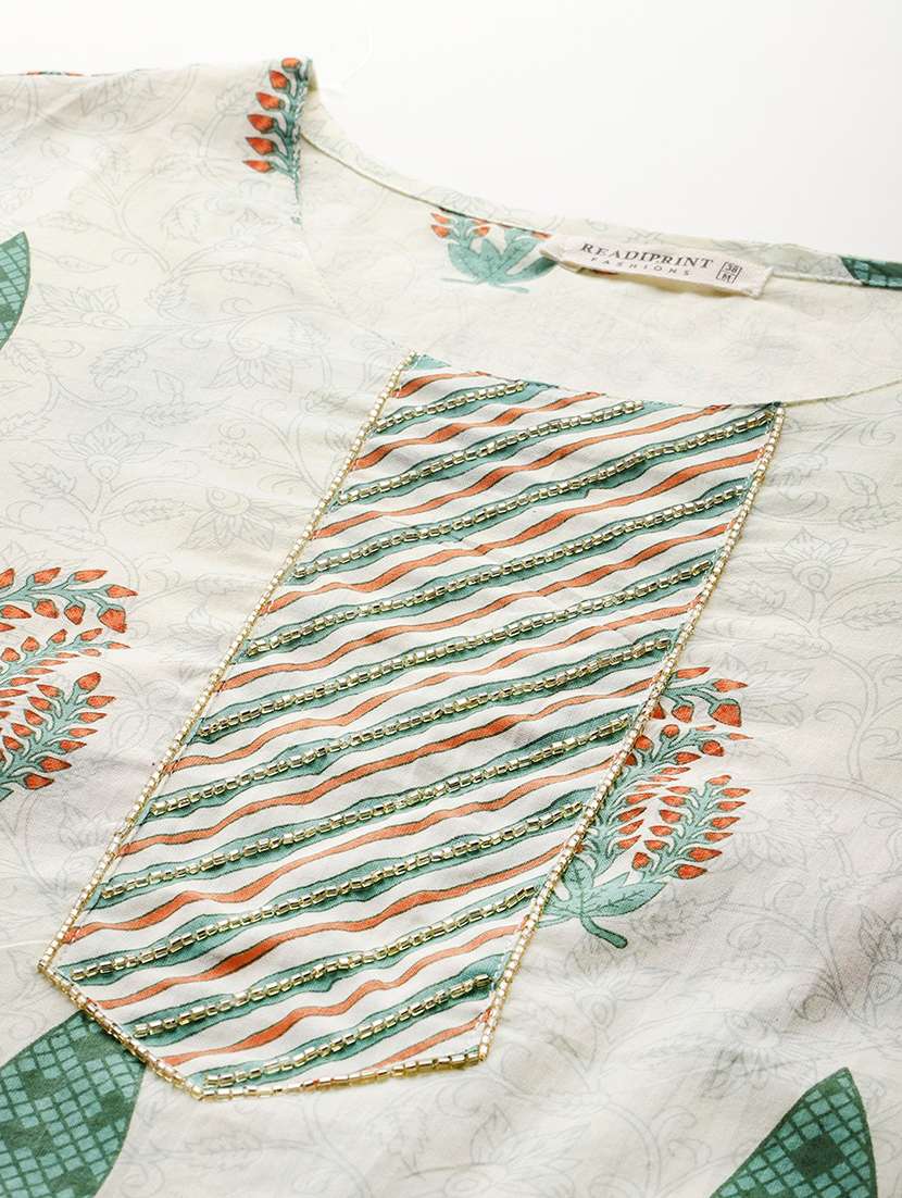 women printed kurta pant set with dupatta - 21489100 -  Standard Image - 5