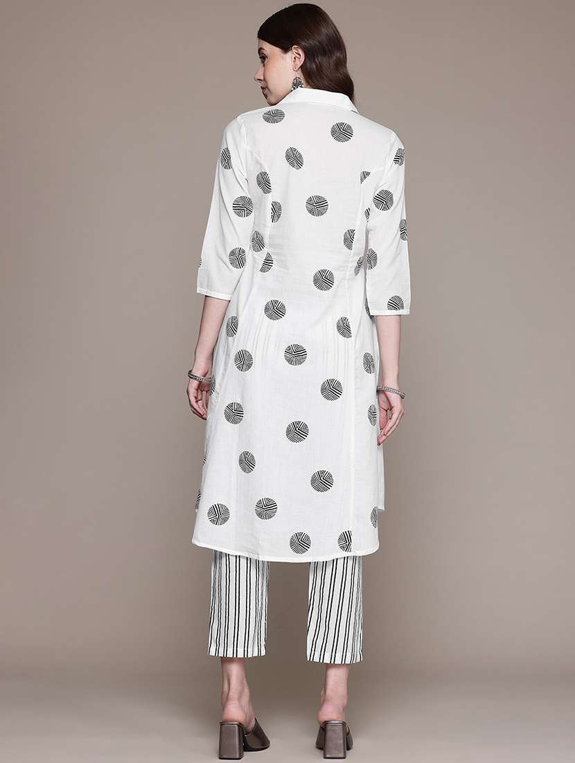 women white printed co-ord set - 21489111 -  Standard Image - 3