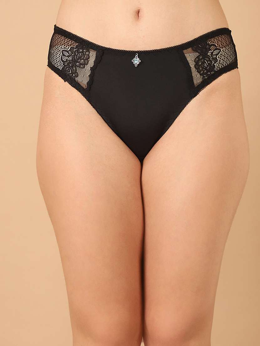 women solid lace bikini panty - 21489164 -  Zoom Image - 0