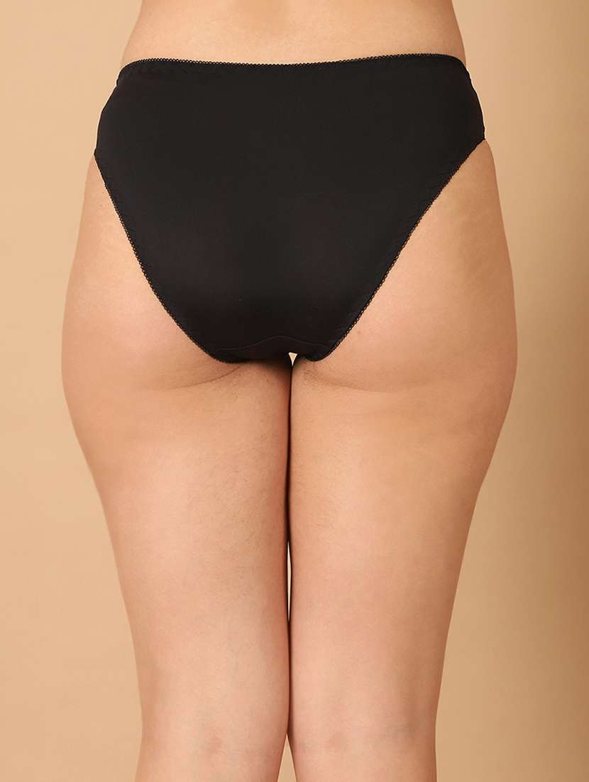 women solid lace bikini panty - 21489177 - Standard Image - 3