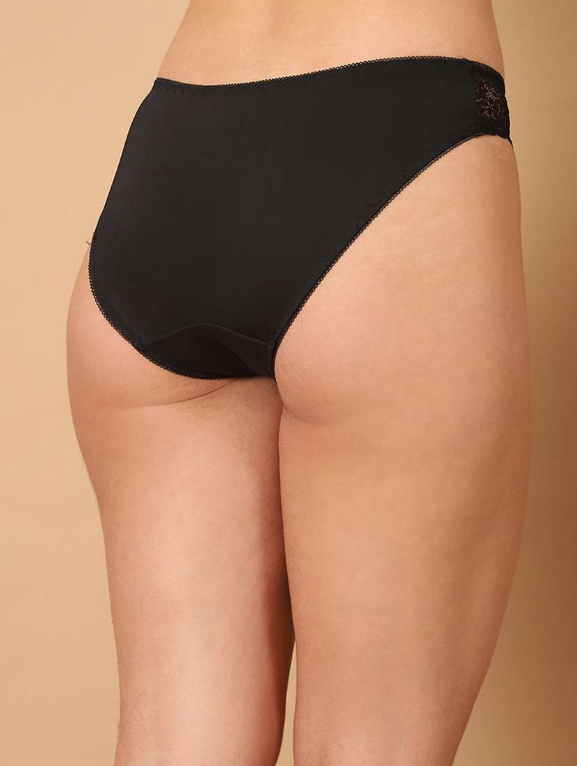 women solid lace bikini panty - 21489184 - Standard Image - 3