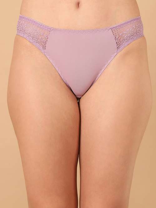 women solid lace bikini panty - 21489187 -  Standard Image - 0