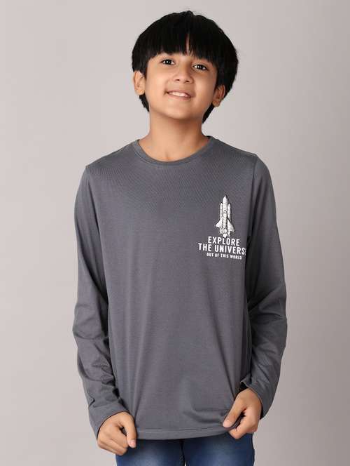 boys round neck graphic t-shirt - 21489436 -  Standard Image - 0