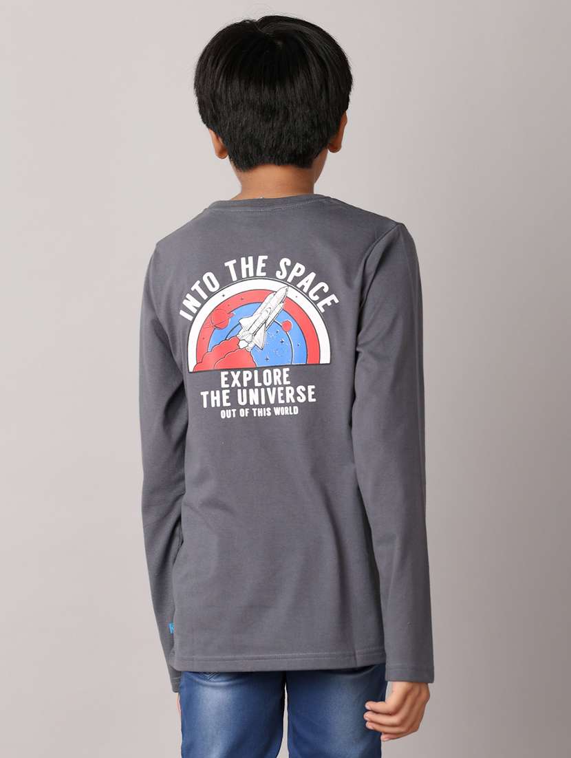 boys round neck graphic t-shirt - 21489436 - Standard Image - 3